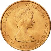 SAINT HELENA & ASCENSION, Elizabeth II, 2 Pence, 1984, British Royal Mint