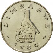 Zimbabwe, 50 Cents, 1980, MS(65-70), Copper-nickel, KM:5