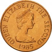 Jersey, Elizabeth II, Penny, 1985, MS(65-70), Bronze, KM:54