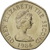 Jersey, Elizabeth II, 20 Pence, 1984, MS(65-70), Copper-nickel, KM:66