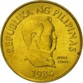 Philippines, 25 Sentimos, 1984, FDC, Laiton, KM:241.1