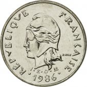 New Caledonia, 10 Francs, 1986, Paris, MS(65-70), Nickel, KM:11