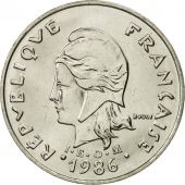 Nouvelle-Caldonie, 20 Francs, 1986, Paris, FDC, Nickel, KM:12