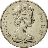 Fiji, Elizabeth II, 20 Cents, 1981, MS(65-70), Copper-nickel, KM:31