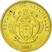 Seychelles, 5 Cents, 2007, Pobjoy Mint, SPL, Brass plated steel, KM:47a