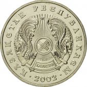 Kazakhstan, 50 Tenge, 2002, Kazakhstan Mint, FDC, Copper-Nickel-Zinc, KM:27