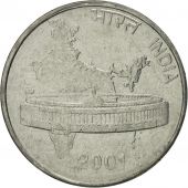 INDIA-REPUBLIC, 50 Paise, 2001, MS(65-70), Stainless Steel, KM:69