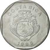 Costa Rica, 10 Colones, 1985, MS(65-70), Stainless Steel, KM:215.2