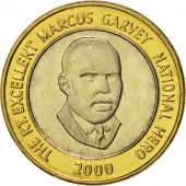 Jamaica, Elizabeth II, 20 Dollars, 2000, Franklin Mint, MS(65-70), Bi-Metallic