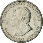 Turkmanistan, 20 Tenge, 1993, MS(63), Nickel plated steel, KM:4