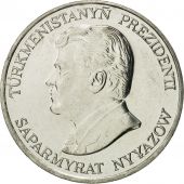 Turkmanistan, 50 Tenge, 1993, MS(65-70), Nickel plated steel, KM:5