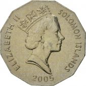 Solomon Islands, Elizabeth II, 50 Cents, 2005, MS(65-70), Copper-nickel, KM:29