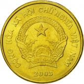Vietnam, SOCIALIST REPUBLIC, 2000 Dng, 2003, Vantaa, MS(65-70), Brass plated