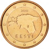 Estonia, Euro Cent, 2011, MS(65-70), Copper Plated Steel, KM:61