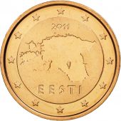 Estonia, 2 Euro Cent, 2011, MS(65-70), Copper Plated Steel, KM:62