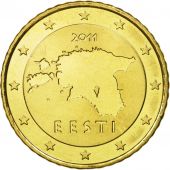 Estonia, 50 Euro Cent, 2011, FDC, Laiton, KM:66