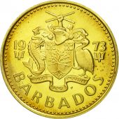 Barbados, 5 Cents, 1973, Franklin Mint, PROOF MS(65-70), Brass, KM:11