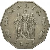 Malta, 50 Cents, 1972, British Royal Mint, MS(63), Copper-nickel, KM:12