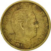 Monaco, Rainier III, 10 Centimes, 1962, MS(60-62), Aluminum-Bronze, KM:142