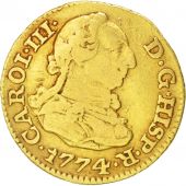 Espagne, 1/2 Escudo, 1774, Madrid, Or, KM:415.1