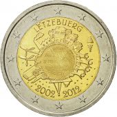 Luxembourg, 2 Euro, 10 ans de lEuro, 2012, SPL, Bi-Metallic