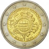 Germany, 2 Euro, 10 ans de lEuro, 2012, MS(60-62), Bi-Metallic
