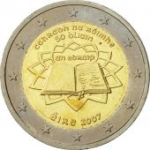 IRELAND REPUBLIC, 2 Euro, Trait de Rome 50 ans, 2007, EF(40-45), Bi-Metallic