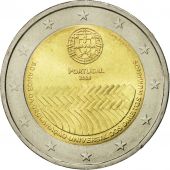Portugal, 2 Euro, 60 anos da declaracao universal, 2008, MS(63), Bi-Metallic