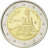 Espagne, 2 Euro, Park Guell-Gaudi, 2014, SPL, Bi-Metallic