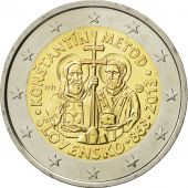 Slovaquie, 2 Euro, Cyrille, Methode, 2013, SPL, Bi-Metallic, KM:128