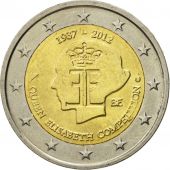 Belgium, 2 Euro, Queen Elisabeth, 2012, MS(63), Bi-Metallic