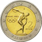 Grce, 2 Euro, Olympics Athens, 2004, SPL, Bi-Metallic, KM:209