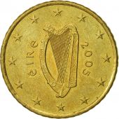 IRELAND REPUBLIC, 50 Euro Cent, 2005, EF(40-45), Brass, KM:37