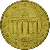 Rpublique fdrale allemande, 10 Euro Cent, 2002, TTB, Laiton, KM:210