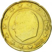 Belgium, 20 Euro Cent, 2002, EF(40-45), Brass, KM:228
