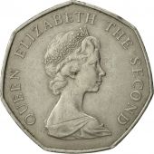 Jersey, Elizabeth II, 50 New Pence, 1969, AU(55-58), Copper-nickel, KM:34