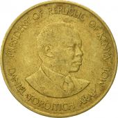 Kenya, 10 Cents, 1990, British Royal Mint, AU(50-53), Nickel-brass, KM:18
