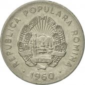 Romania, 25 Bani, 1960, AU(50-53), Nickel Clad Steel, KM:88