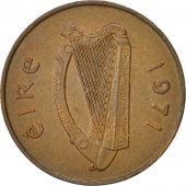 Coin, IRELAND REPUBLIC, 2 Pence, 1971, AU(50-53), Bronze, KM:21