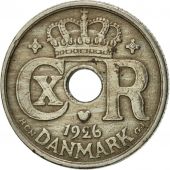Danemark, Christian X, 10 re, 1926, Copenhagen, TTB, Copper-nickel, KM:822.1