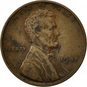 tats-Unis, Lincoln Cent, Cent, 1941, U.S. Mint, Philadelphia, TTB, Bronze