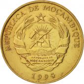 Mozambique, 10 Meticais, 1994, Royal Mint, Brass Clad Steel, KM:117
