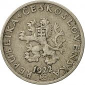 Czechoslovakia, 20 Haleru, 1922, EF(40-45), Copper-nickel, KM:1