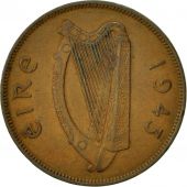 IRELAND REPUBLIC, Penny, 1943, TTB, Bronze, KM:11
