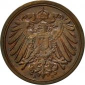 GERMANY - EMPIRE, Wilhelm II, Pfennig, 1914, Muldenhtten, EF(40-45), Copper