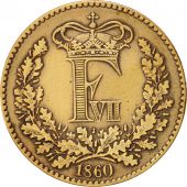 Denmark, Frederik VII, Skilling Rigsmont, 1860, Copenhagen, Bronze, KM:763