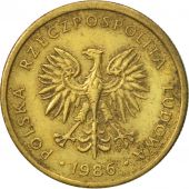 Poland, 2 Zlote, 1986, Warsaw, EF(40-45), Brass, KM:80.2