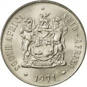South Africa, 50 Cents, 1971, AU(55-58), Nickel, KM:87