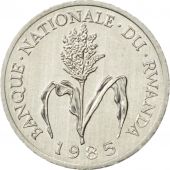 Rwanda, Franc, 1985, British Royal Mint, AU(55-58), Aluminum, KM:12