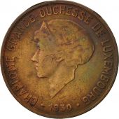 Luxembourg, Charlotte, 10 Centimes, 1930, VF(20-25), Bronze, KM:41